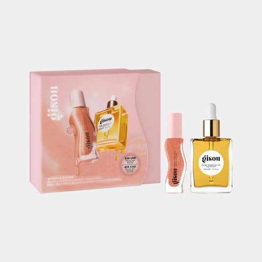 GISOU Glossy & Glazed Hair & Lip Oil Gift Set