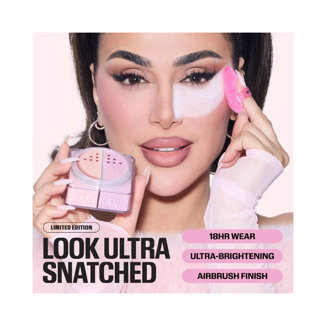 HUDA BEAUTY Easy Bake Loose Powder Brightening + Correcting Duo - Cherry Lilac
