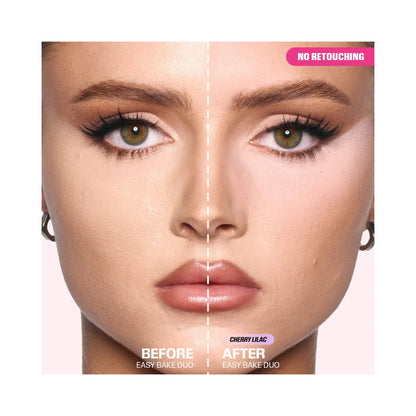 HUDA BEAUTY Easy Bake Loose Powder Brightening + Correcting Duo - Cherry Lilac