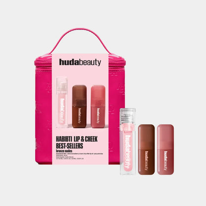 HUDA BEAUTY Habibti Lip And Cheek Best Sellers Kit