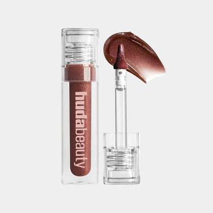 HUDA BEAUTY Faux Filler Shiny Non-Sticky Lip Gloss