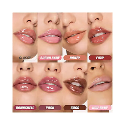 HUDA BEAUTY Faux Filler Shiny Non-Sticky Lip Gloss