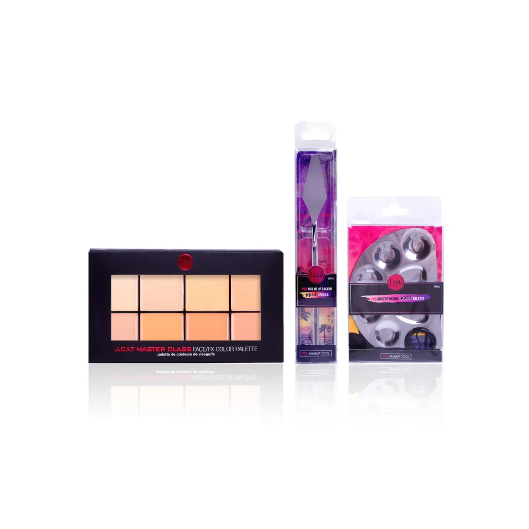 J.CAT BEAUTY Master Class Face/FX Color Palette & Pro Makeup Tool Kit