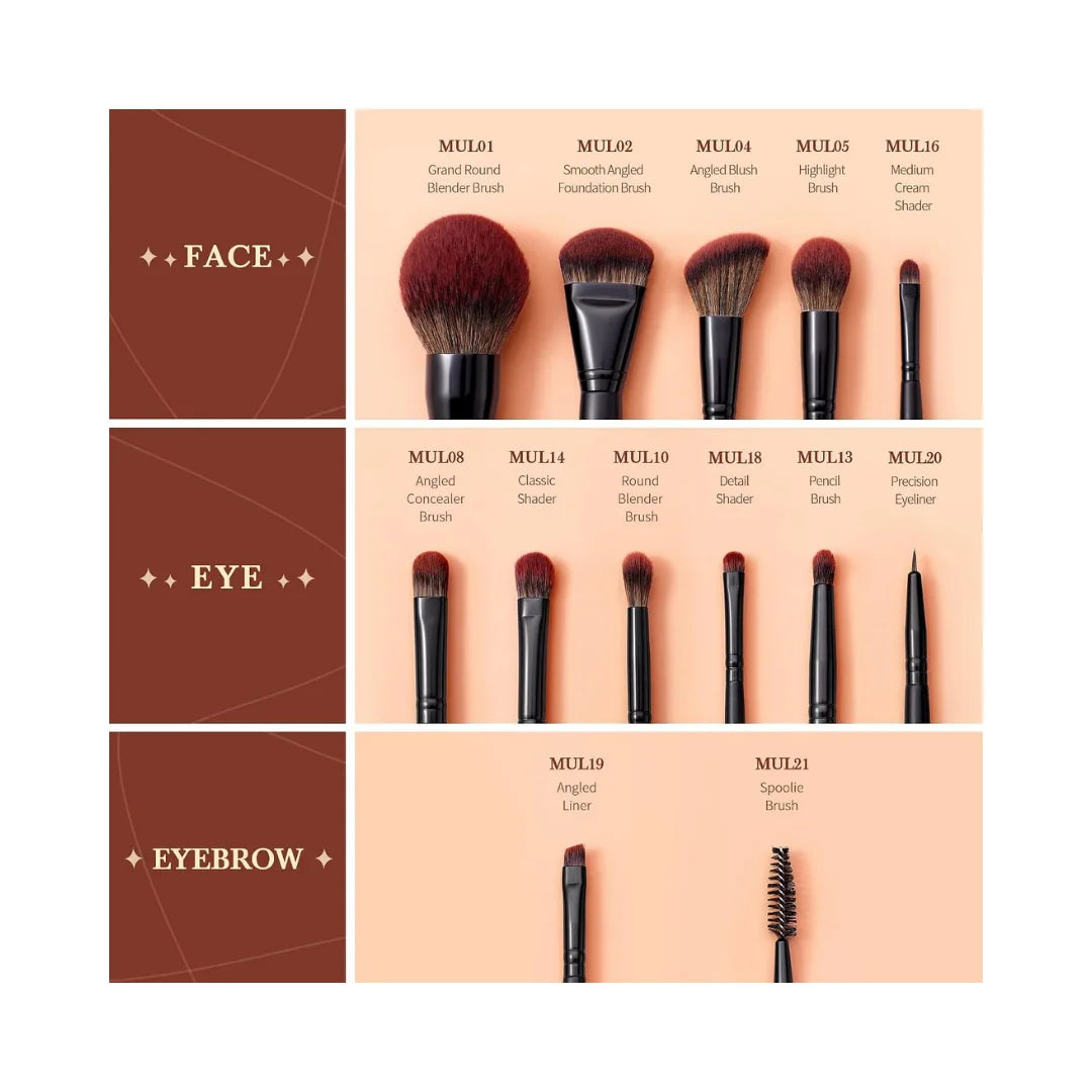 JESSUP 13 PC Full Makeup Brushes Set T300