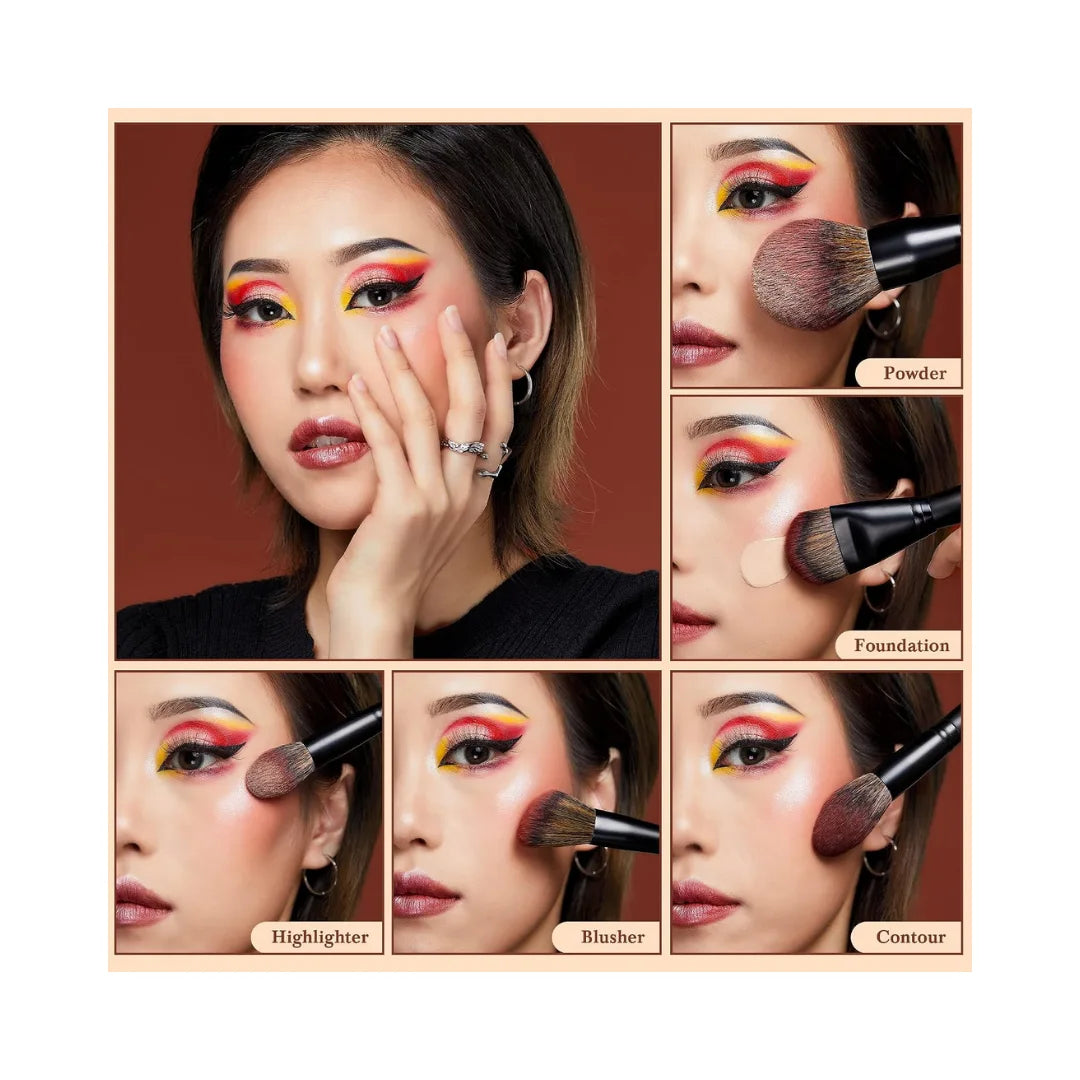 JESSUP 5 PC Large Face Makeup Brushes T273