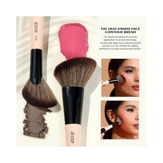 Jessup 3 PC Double Sided T508 Makeup Brush Set