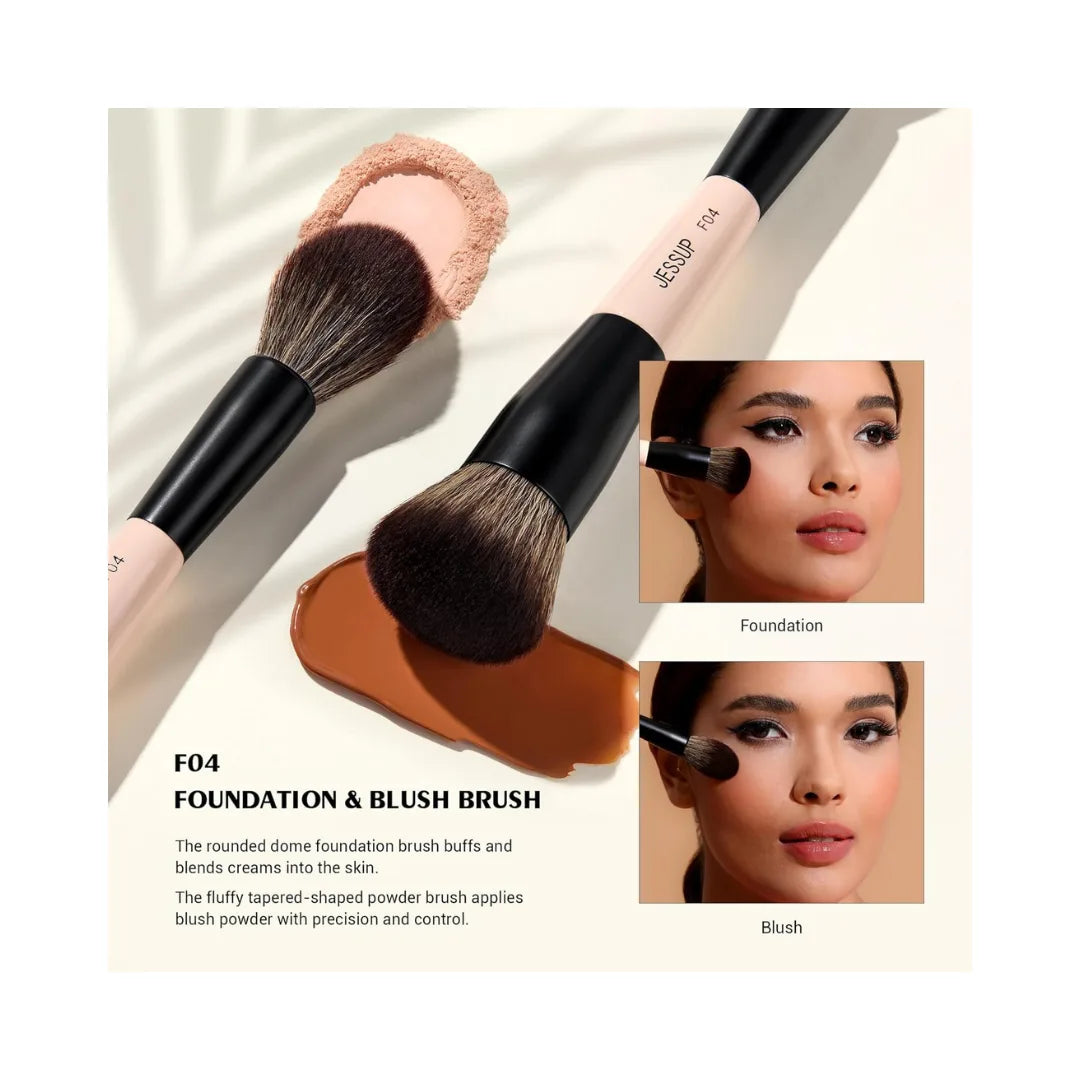Jessup 3 PC Double Sided T508 Makeup Brush Set
