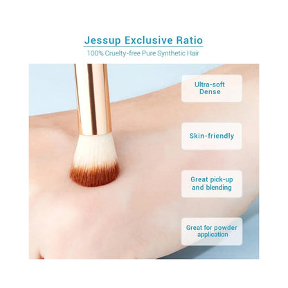 JESSUP 15Pcs Bamboo Eyes Brushes Set T137