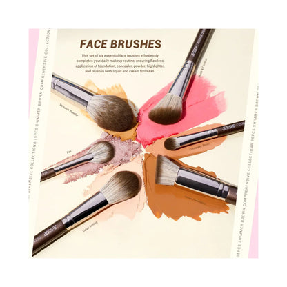 JESSUP 15pc Brown Makeup Brushes Set Professional Premium Synthetic T498
