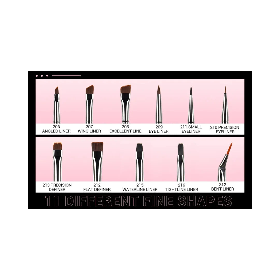JESSUP Eyeliner Brush Set 11pcs T324