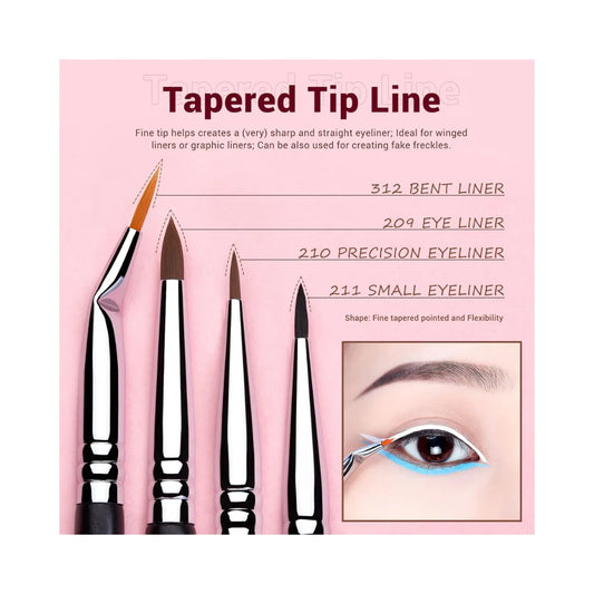 JESSUP Eyeliner Brush Set 11pcs T324