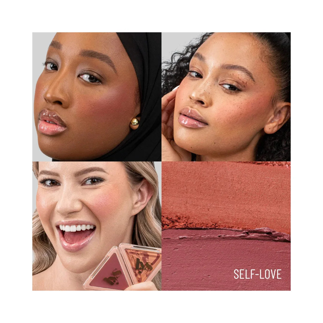 LYS BEAUTY Higher Standard Cream and Powder Longwear Blush Duo