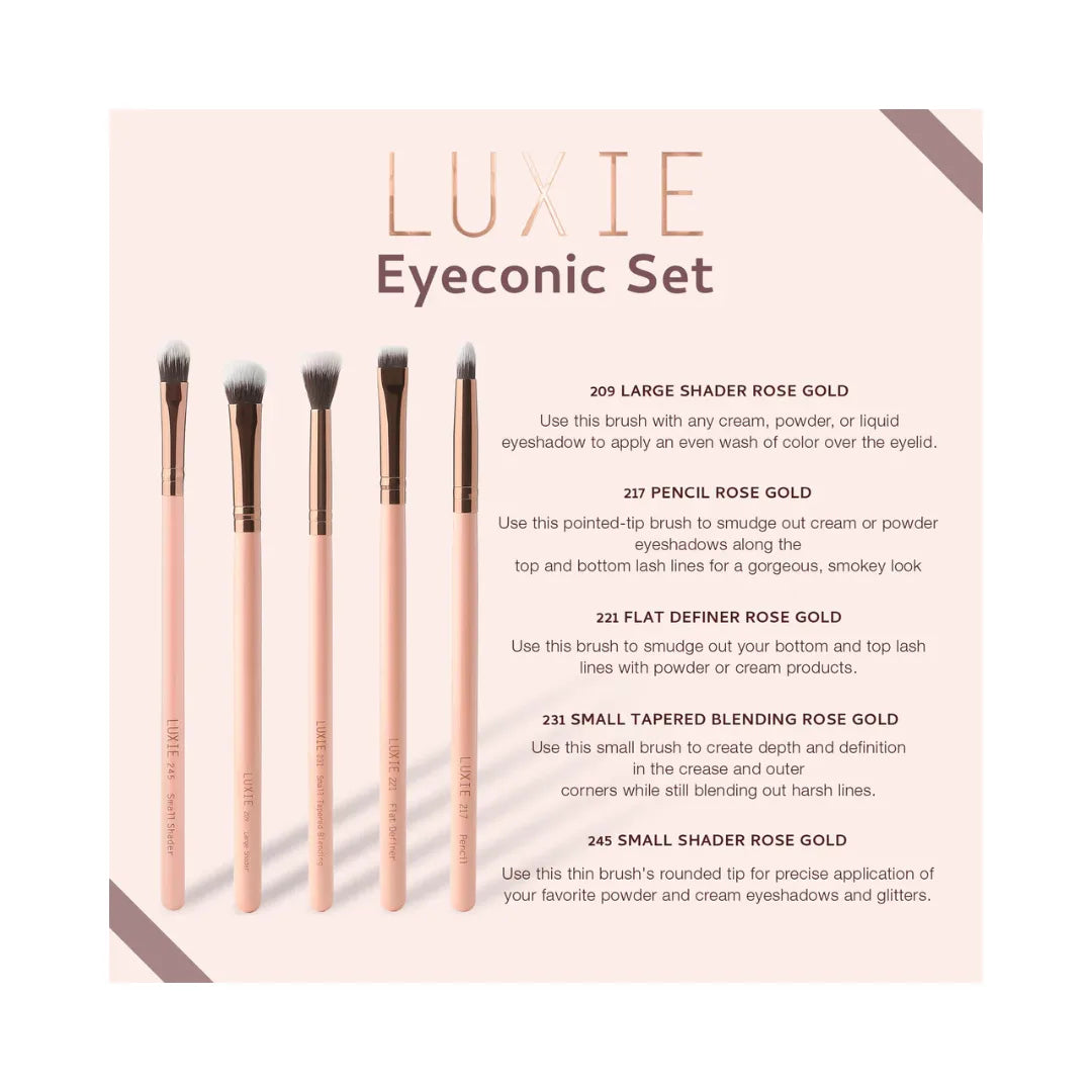 LUXIE BEAUTY Eyeconic Eye Set - Rose Gold
