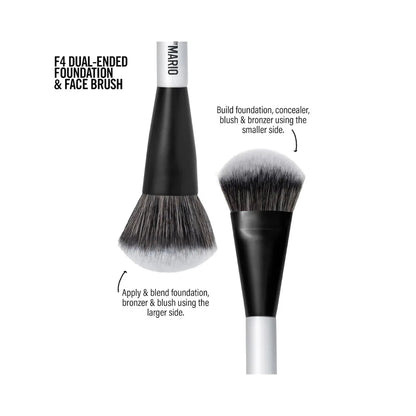MAKEUP BY MARIO F4 Dual-Ended Foundation and Face Brush