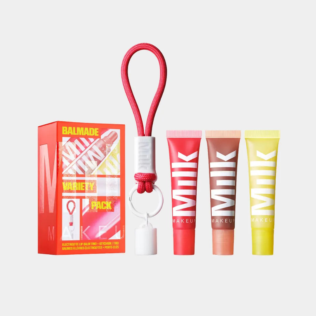 MILK MAKEUP Balmade Variety Pack Full-Size Hydrating Lip Balm Trio