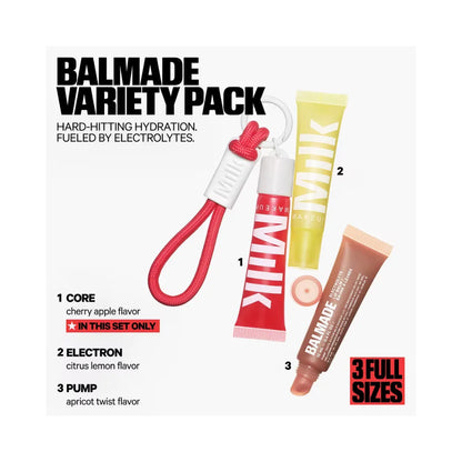 MILK MAKEUP Balmade Variety Pack Full-Size Hydrating Lip Balm Trio