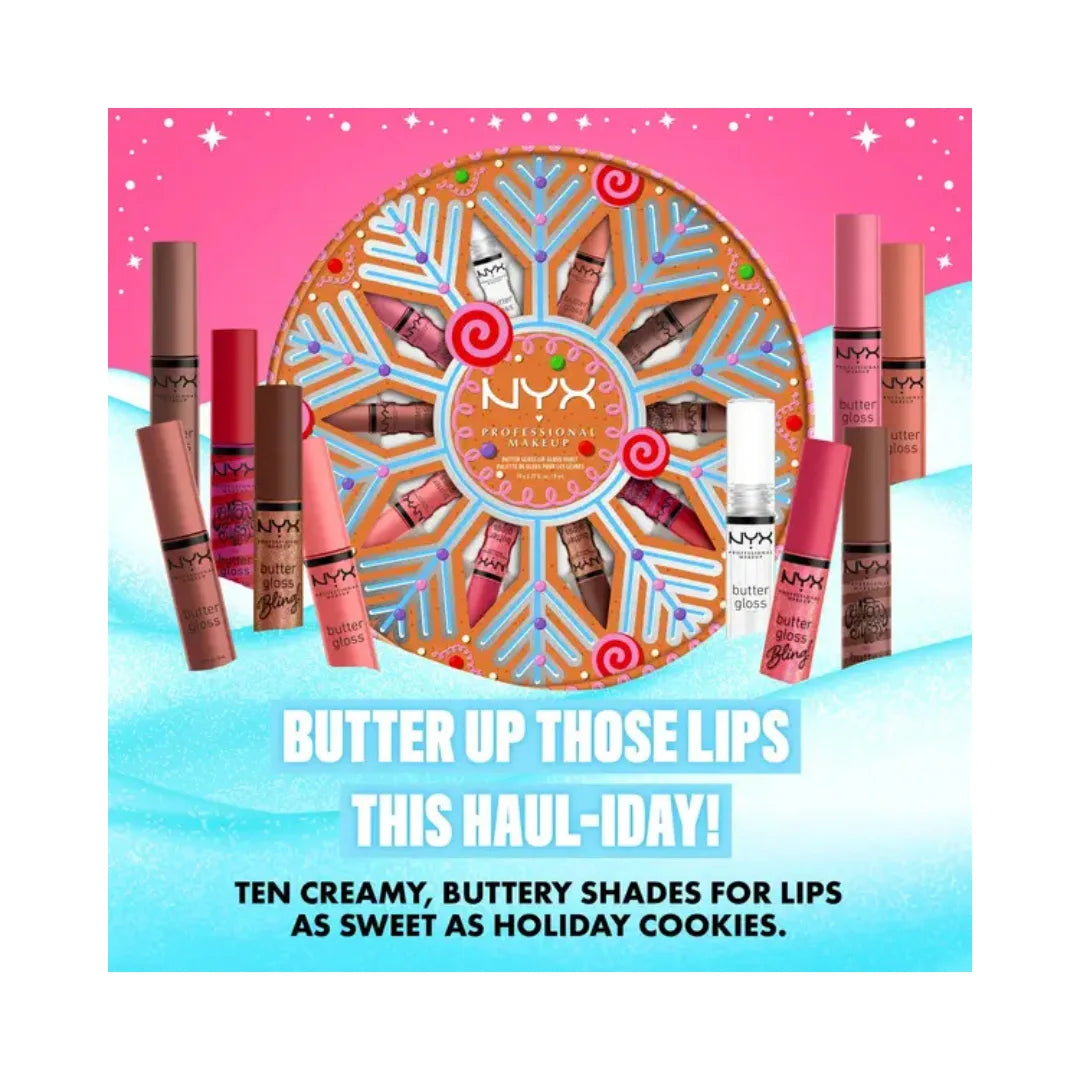 NYX PROFESSIONAL MAKEUP 10-Pc. Holiday Butter Gloss Vault Gift Set