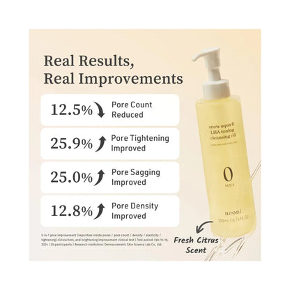 NOONI Snow Aqua Zero LHA Toning Cleansing Oil