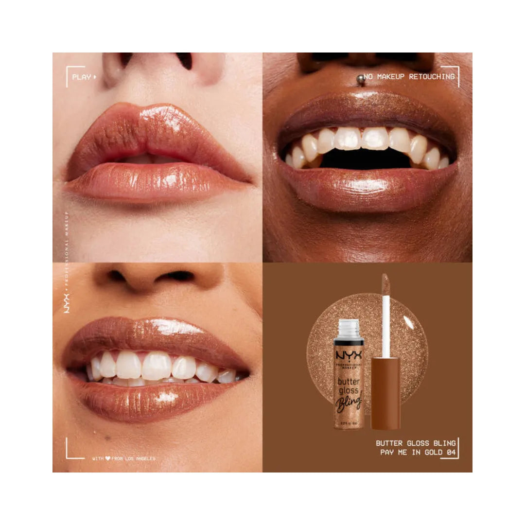 NYX PROFESSIONAL MAKEUP Butter Gloss Bling Non-Sticky Lip Gloss