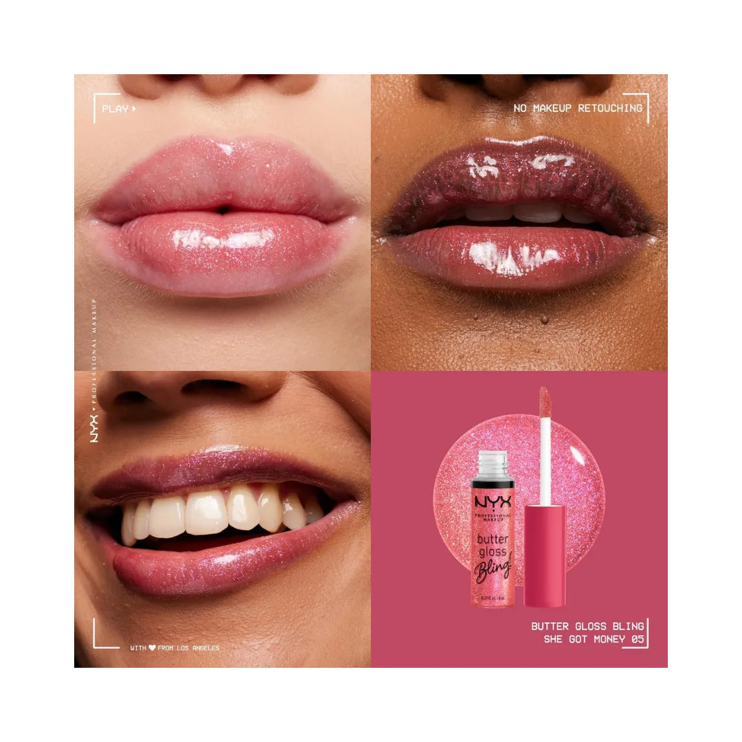 NYX PROFESSIONAL MAKEUP Butter Gloss Bling Non-Sticky Lip Gloss