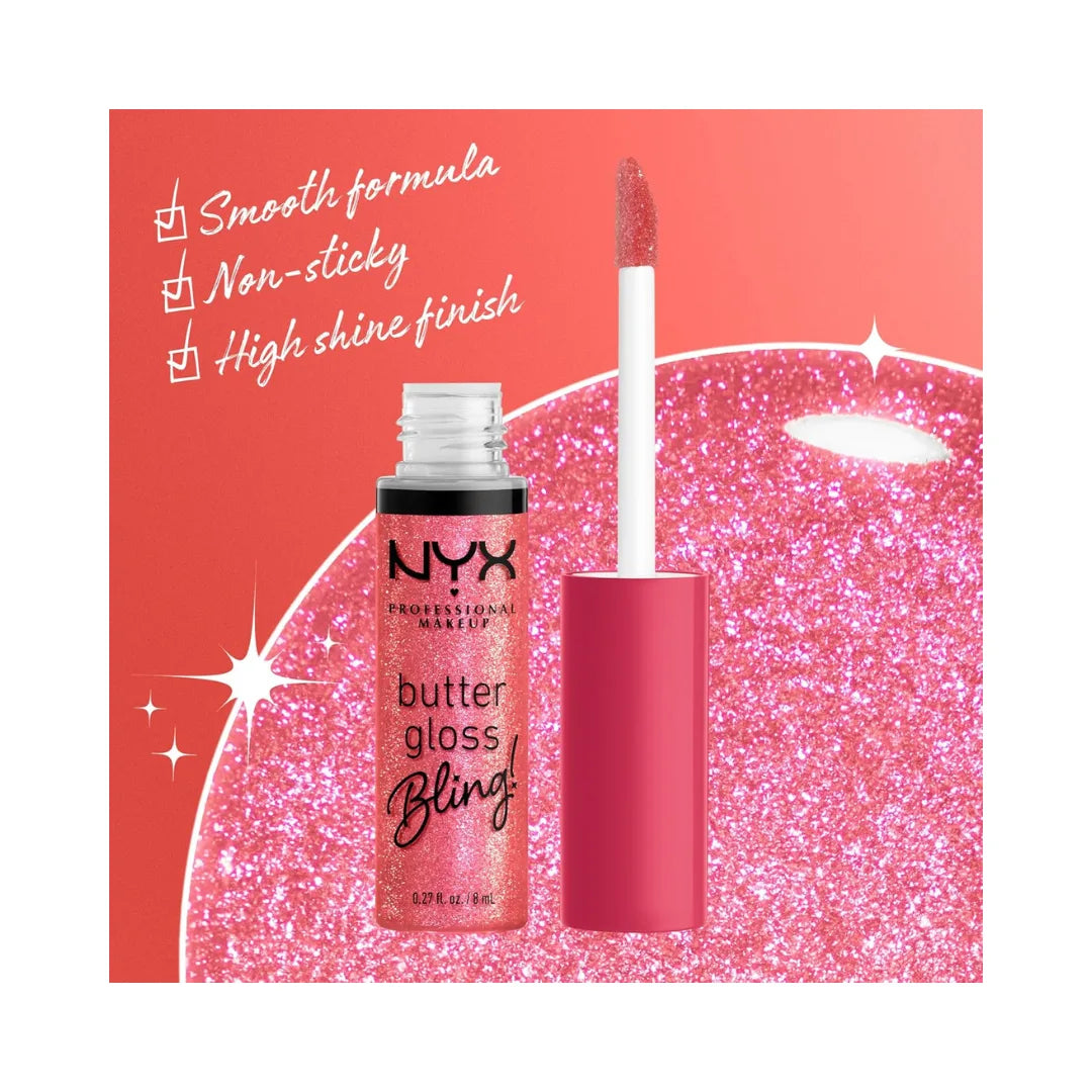 NYX PROFESSIONAL MAKEUP Butter Gloss Bling Non-Sticky Lip Gloss