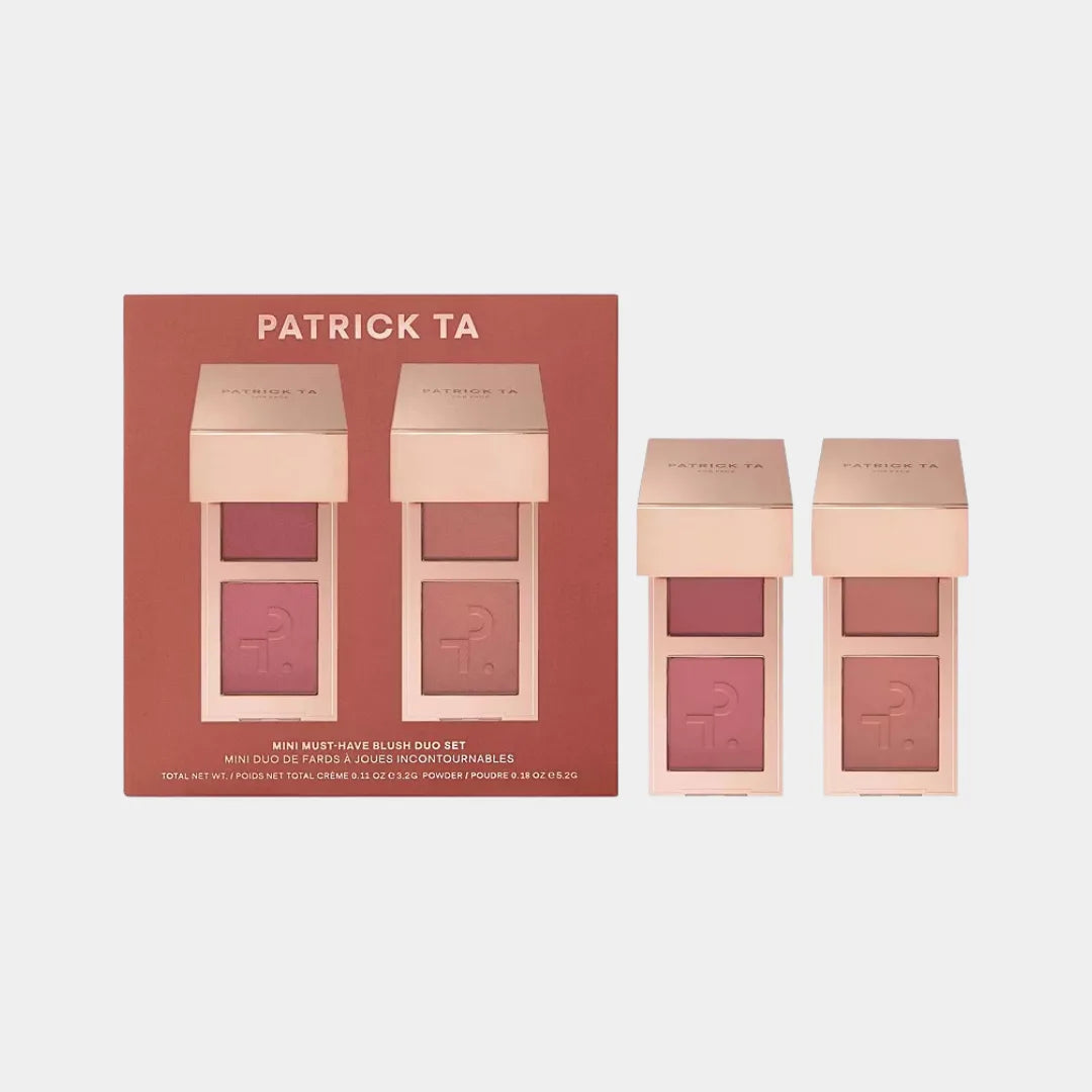 PATRICK TA Mini Must-Have Major Headlines Double-Take Creme & Powder Blush Duo Set