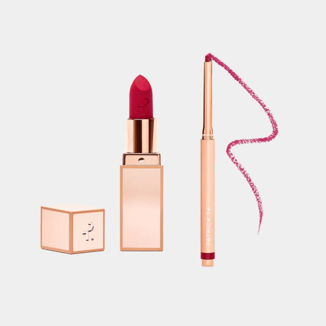 PATRICK TA Major Headlines Lipstick & Lip Crayon Duo