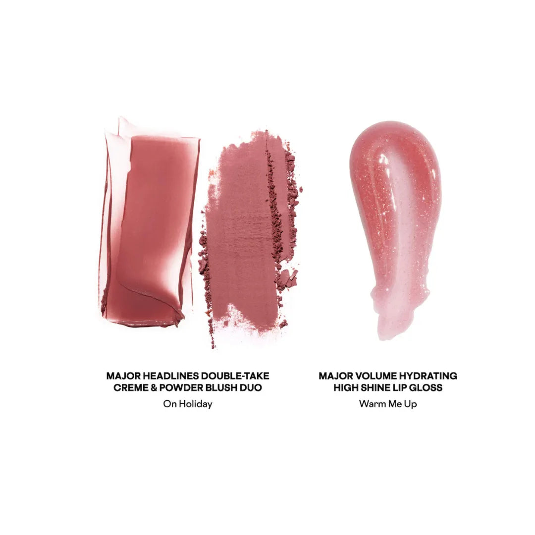 PATRICK TA Patrick's Glow and Gloss Set: Major Headlines Blush Duo and Lip Gloss Set