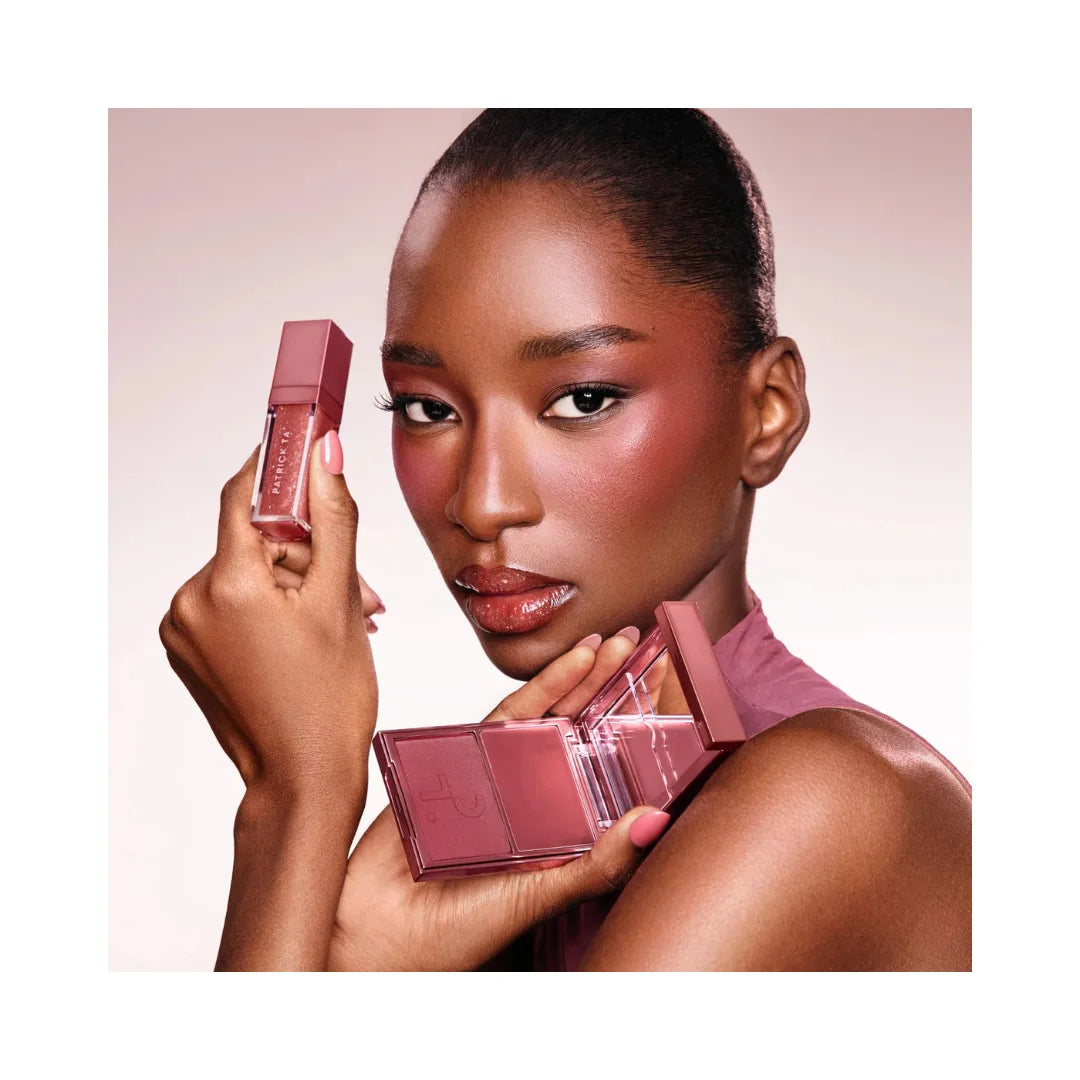 PATRICK TA Patrick's Glow and Gloss Set: Major Headlines Blush Duo and Lip Gloss Set