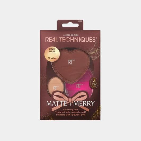 REAL TECHNIQUES Matte + Merry Makeup Puff Gift Set