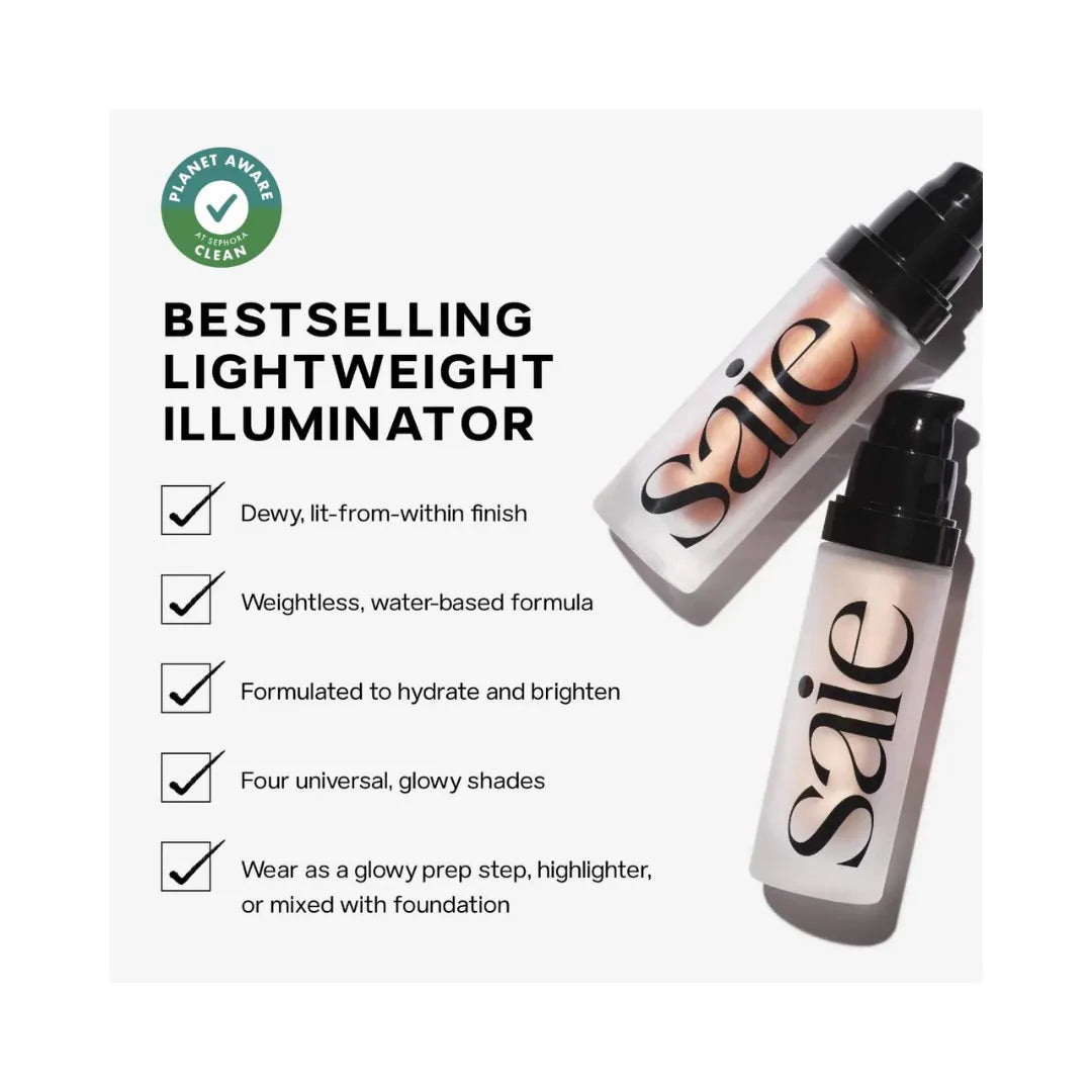 SAIE Glowy Super Gel Lightweight Dewy Multipurpose Illuminator