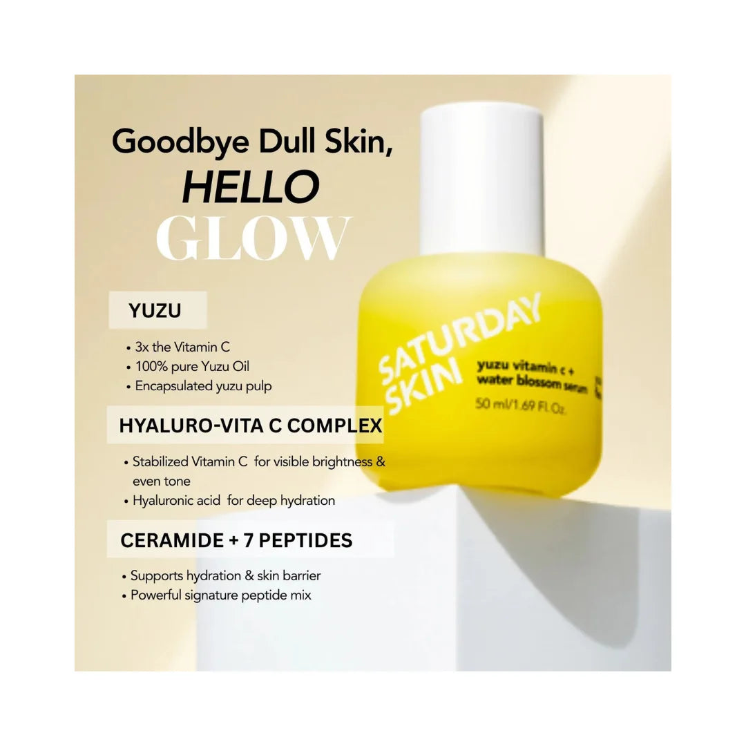 SATURDAY SKIN Yuzu Vitamin C + Water Blossom Serum