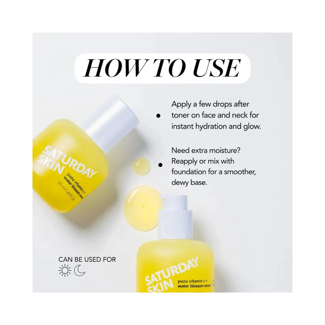 SATURDAY SKIN Yuzu Vitamin C + Water Blossom Serum
