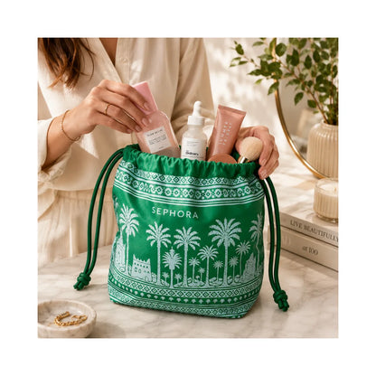 SEPHORA COLLECTION Palm Tree Canva Pouch