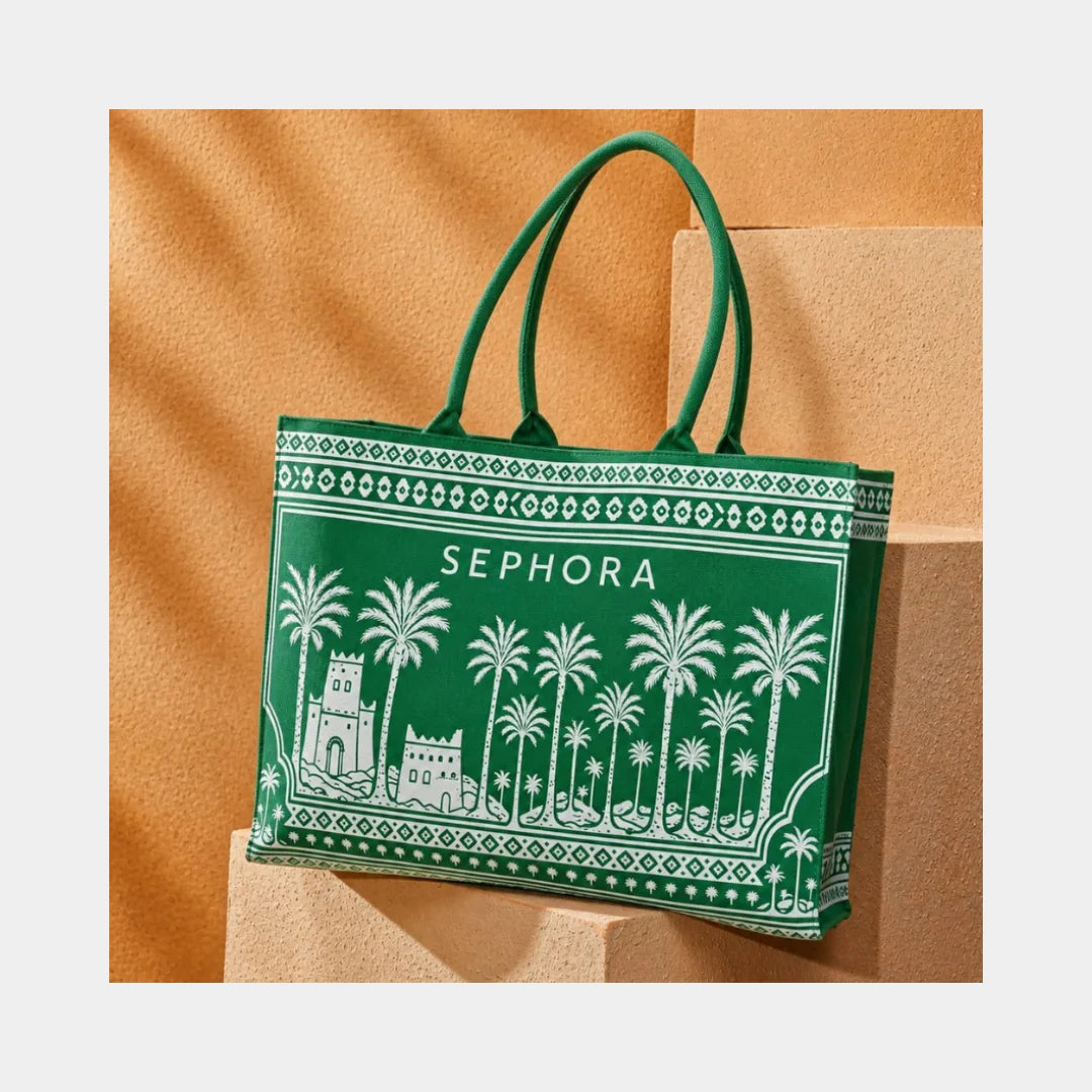 SEPHORA COLLECTION Green Puffy Large Tote Bag