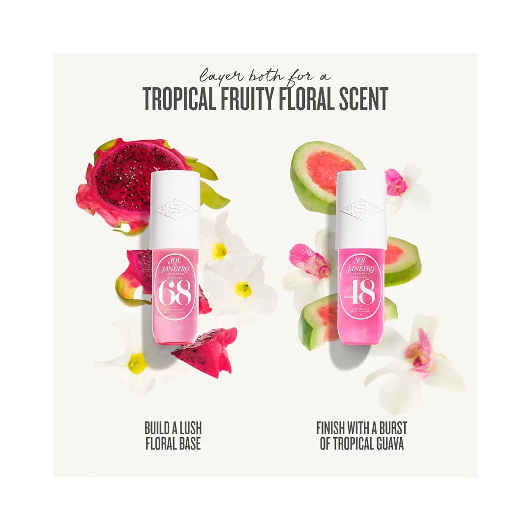 SOL DE JANEIRO 2 Mini Size Perfume Mists with Pink Pouch