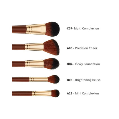 SPECTRUM Pantherine 5 Piece Face Makeup Brush Set