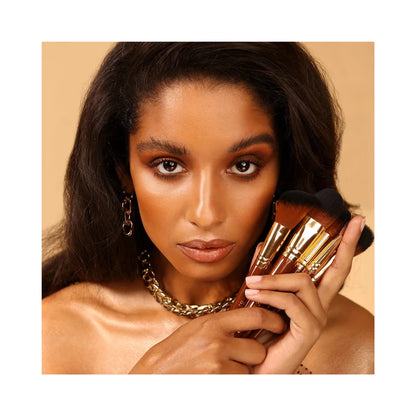 SPECTRUM Pantherine 5 Piece Face Makeup Brush Set