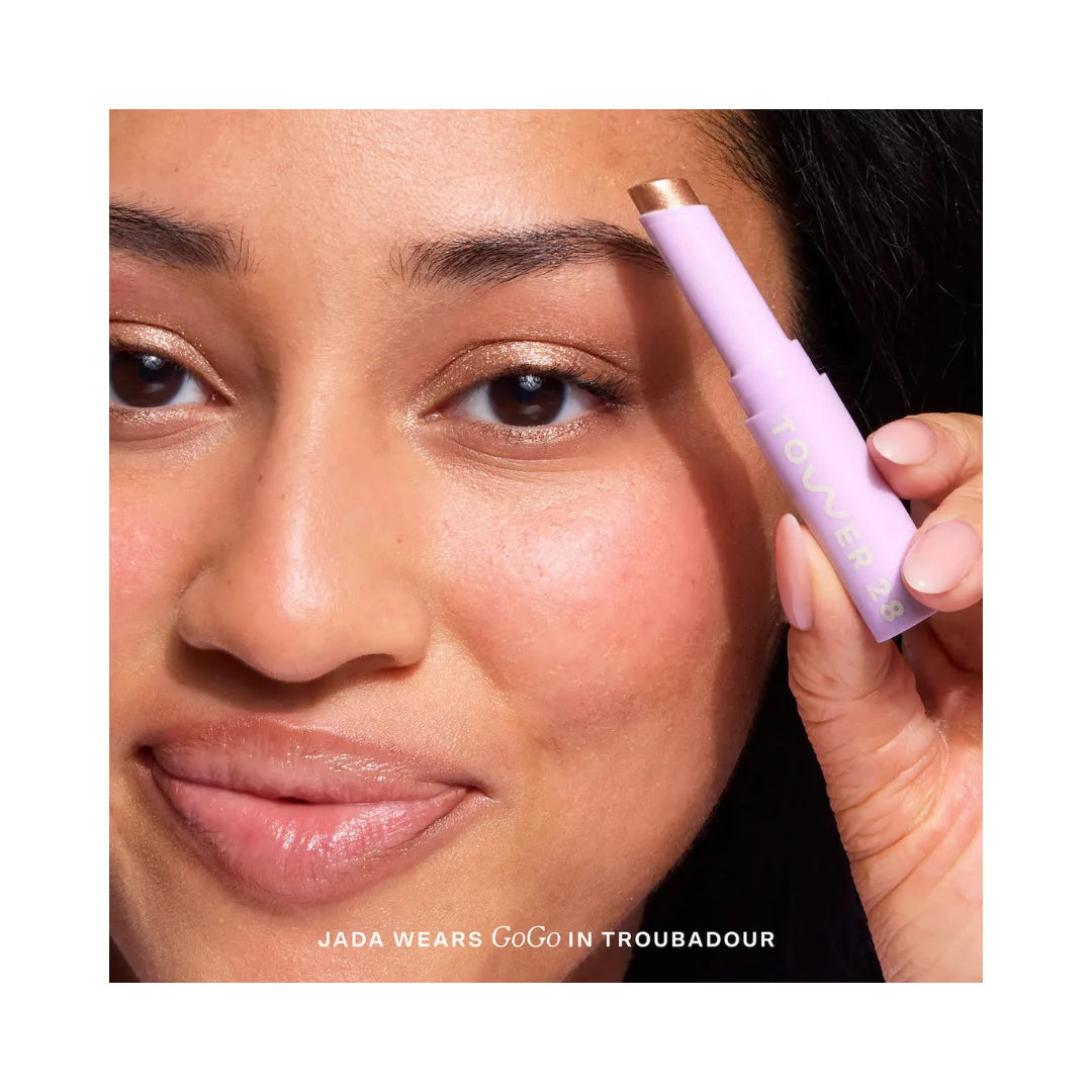 TOWER 28 BEAUTY GoGo Cooling Shimmer 8H Eyeshadow Stick