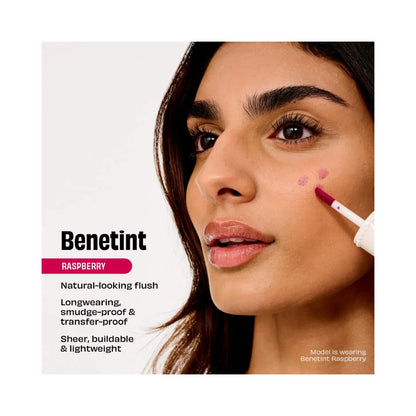 BENEFIT COSMETICS Benetint Liquid Lip + Cheek Blush Stain - Raspberry