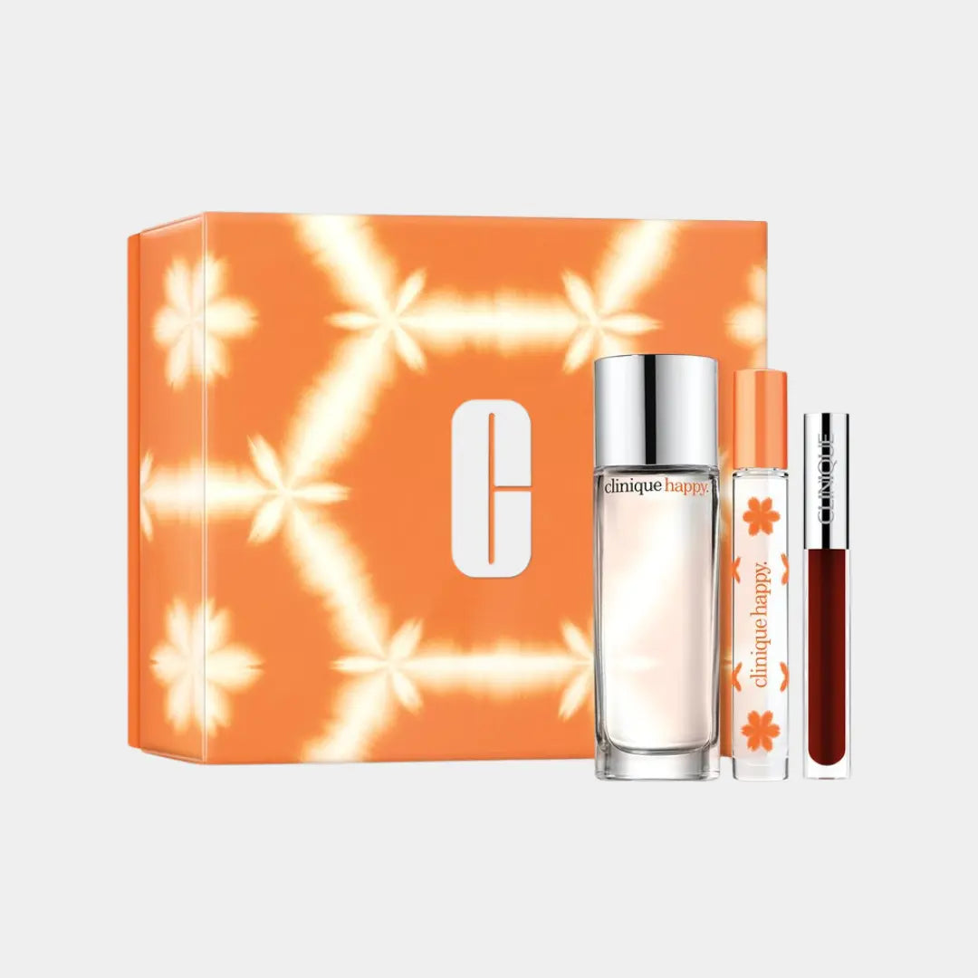 CLINIQUE Perfectly Happy Fragrance and Lip Gloss Set