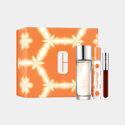 CLINIQUE Perfectly Happy Fragrance and Lip Gloss Set