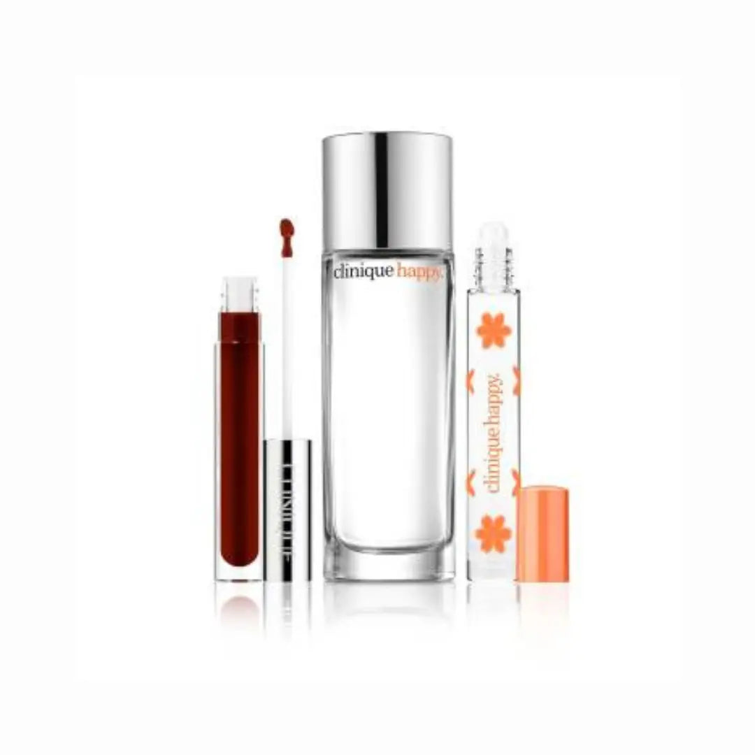 CLINIQUE Perfectly Happy Fragrance and Lip Gloss Set