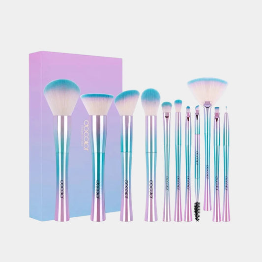 DOCOLOR Fantasy II 9-Piece Face and Eye Makeup Brush Set