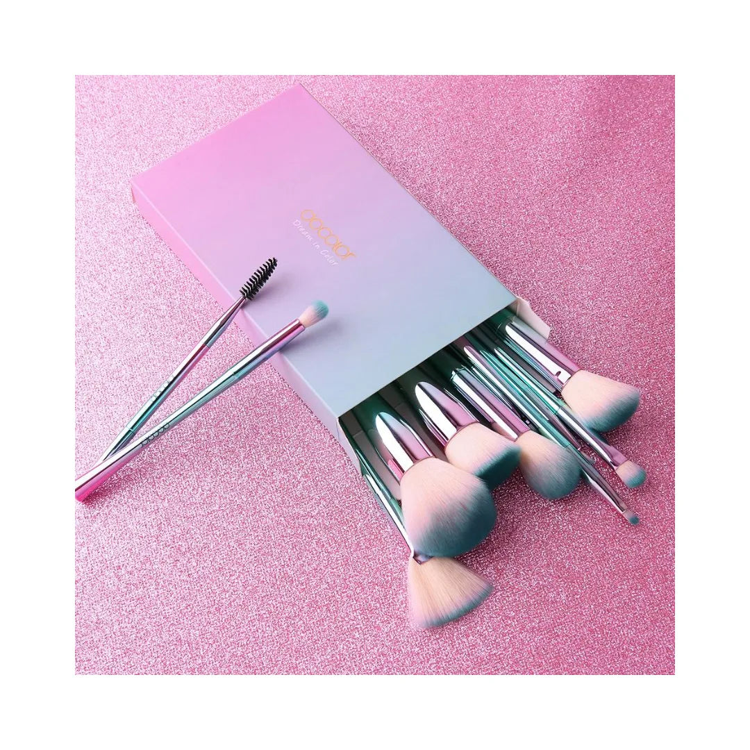 DOCOLOR Fantasy II 9-Piece Face and Eye Makeup Brush Set