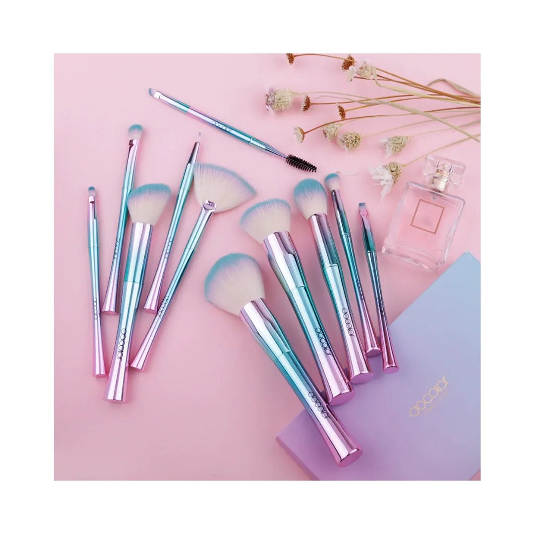 DOCOLOR Fantasy II 9-Piece Face and Eye Makeup Brush Set