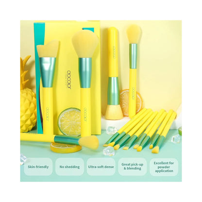 DOCOLOR 13-Pcs Lemon Makeup Brush Set