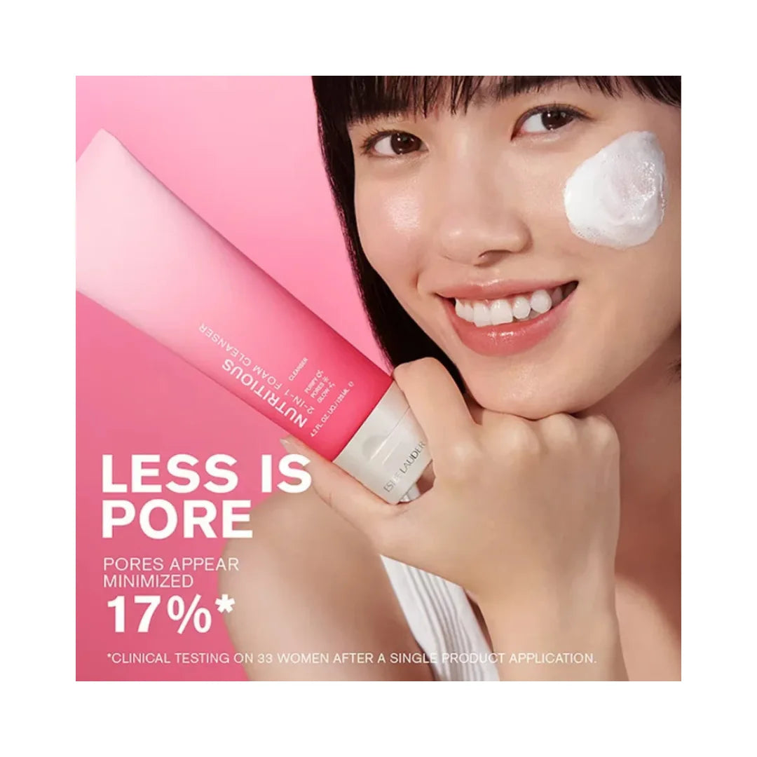 ESTEE LAUDER Nutritious 2-in-1 Foam Cleanser/Purifying Mask