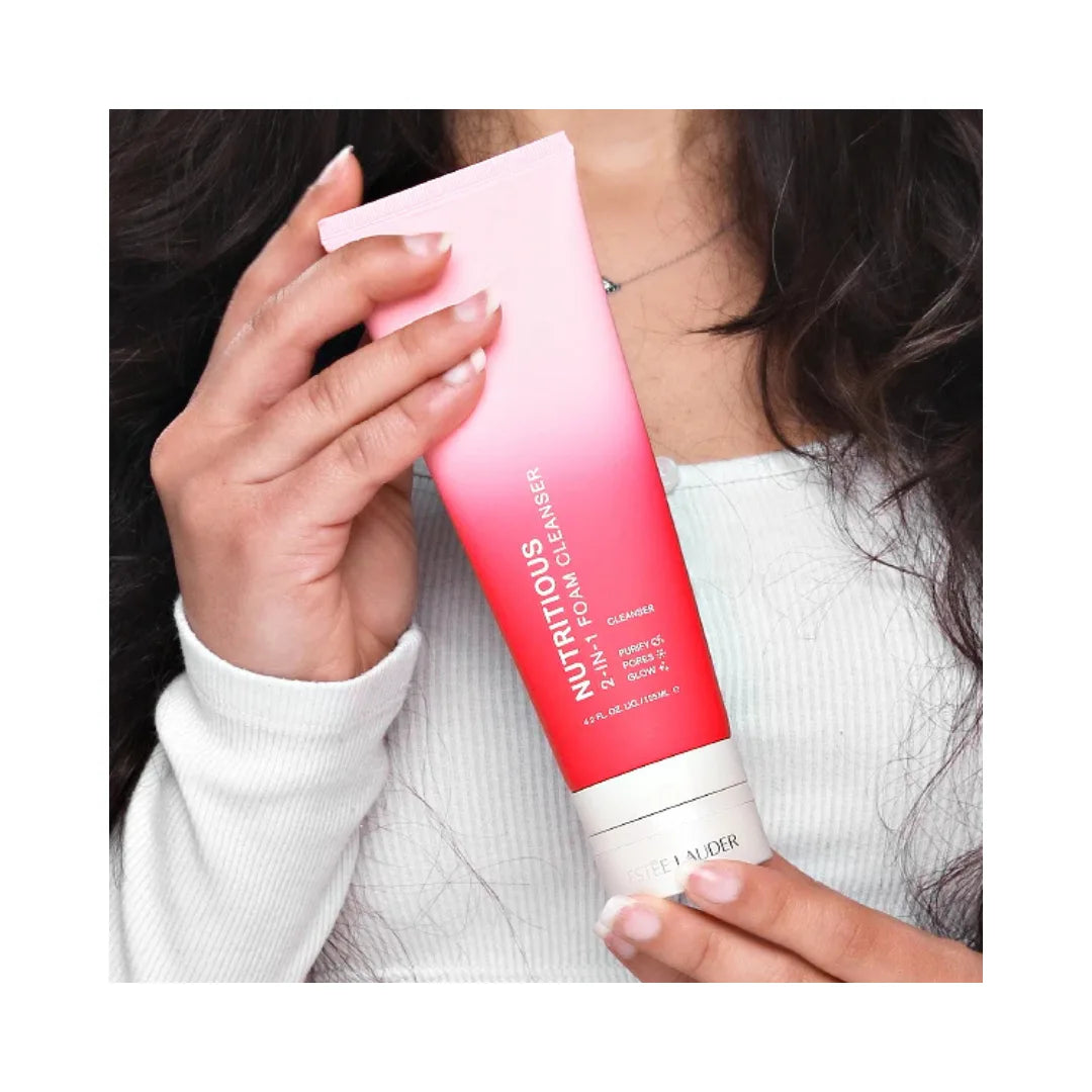 ESTEE LAUDER Nutritious 2-in-1 Foam Cleanser/Purifying Mask
