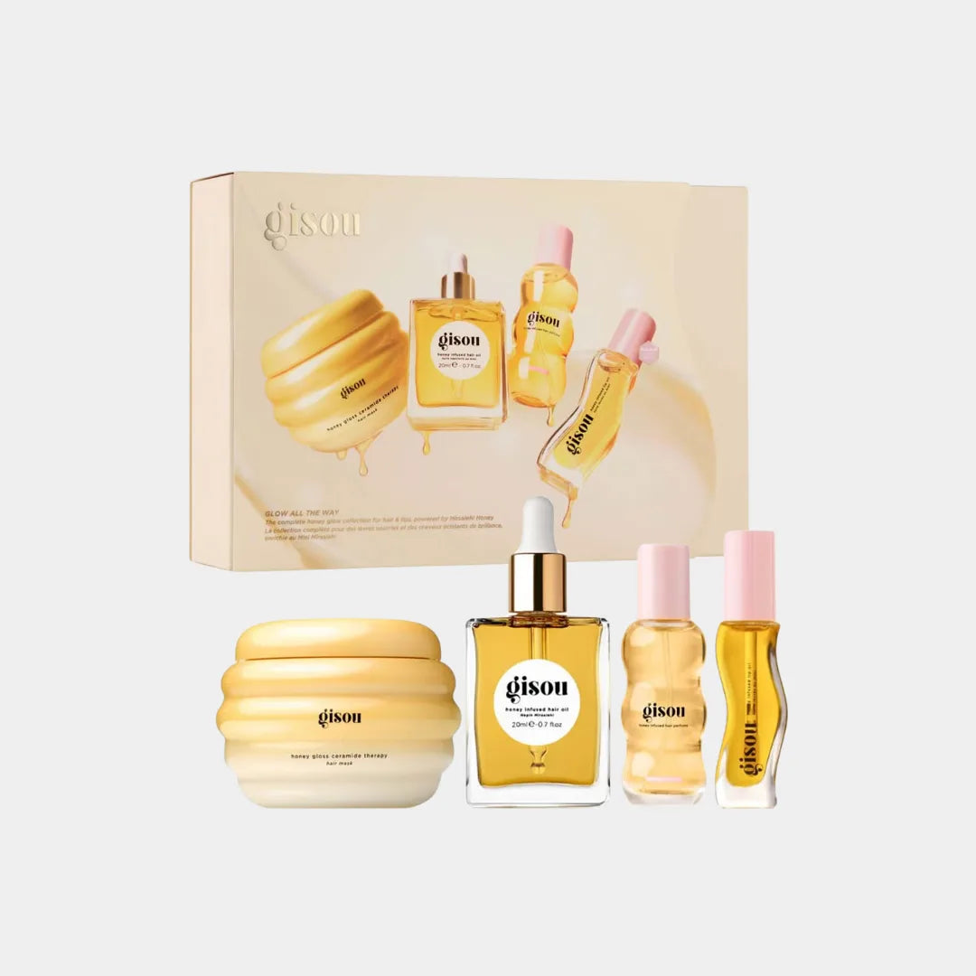 GISOU Glow All The Way Hair and Lip Gift Set